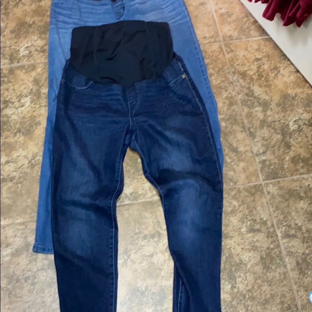 Blue Skinny Maternity Jeans
